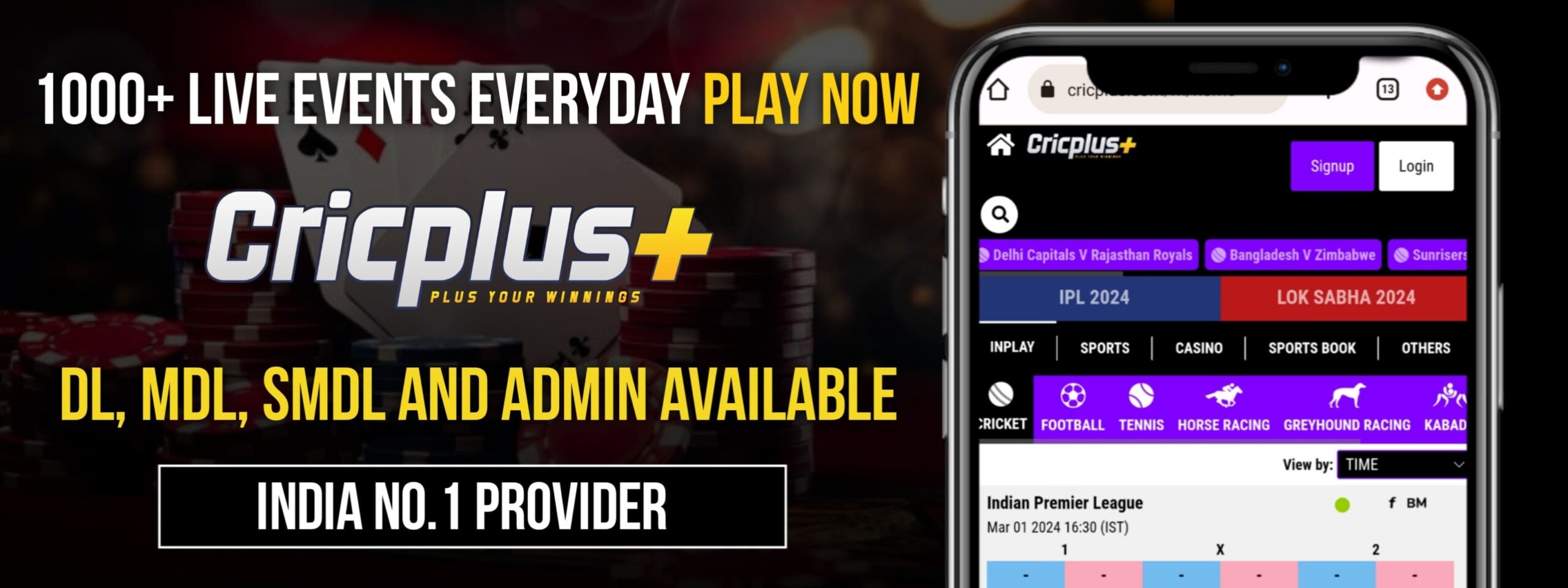 Master Panel 8 Cricplus DL, MDL, SMDL & Admin Available