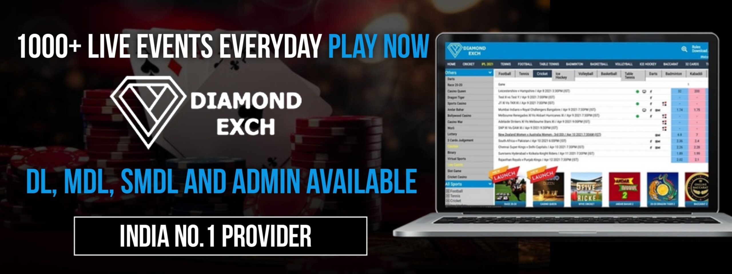 Master Panel 10 Diamond Exch DL, MDL, SMDL & Admin Available