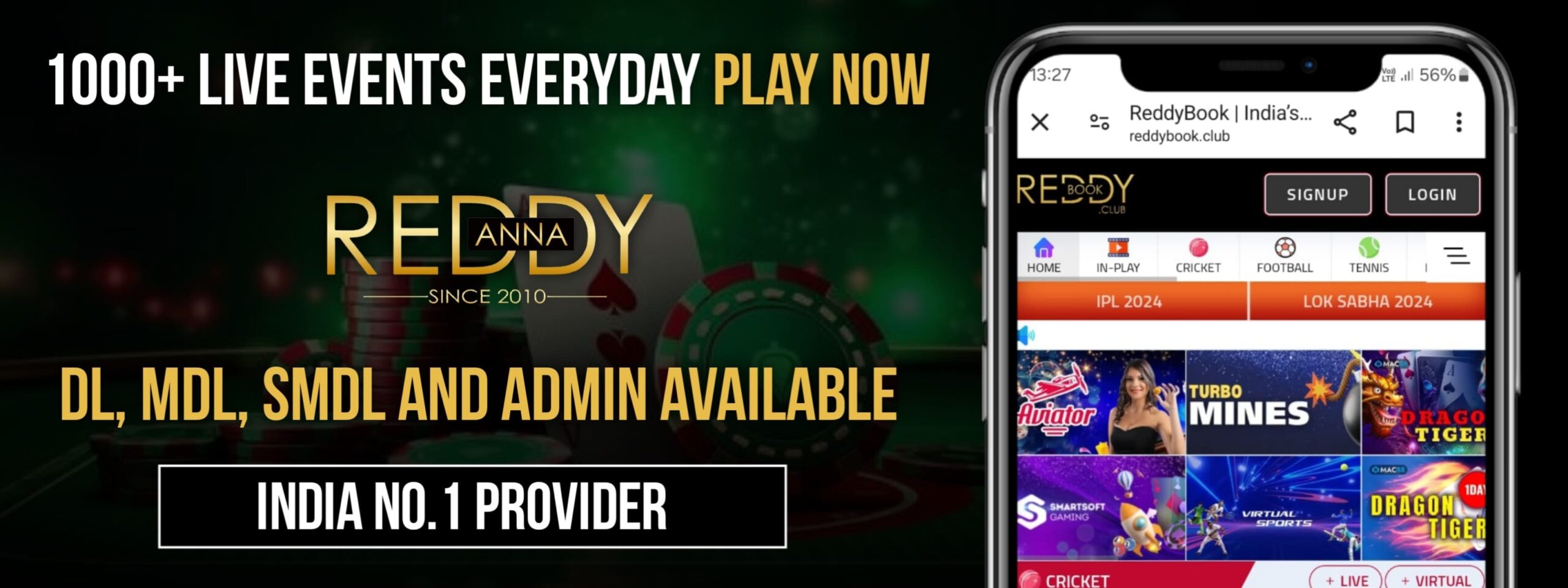 Master Panel 3 Reddy Anna DL, MDL, SMDL & Admin Available