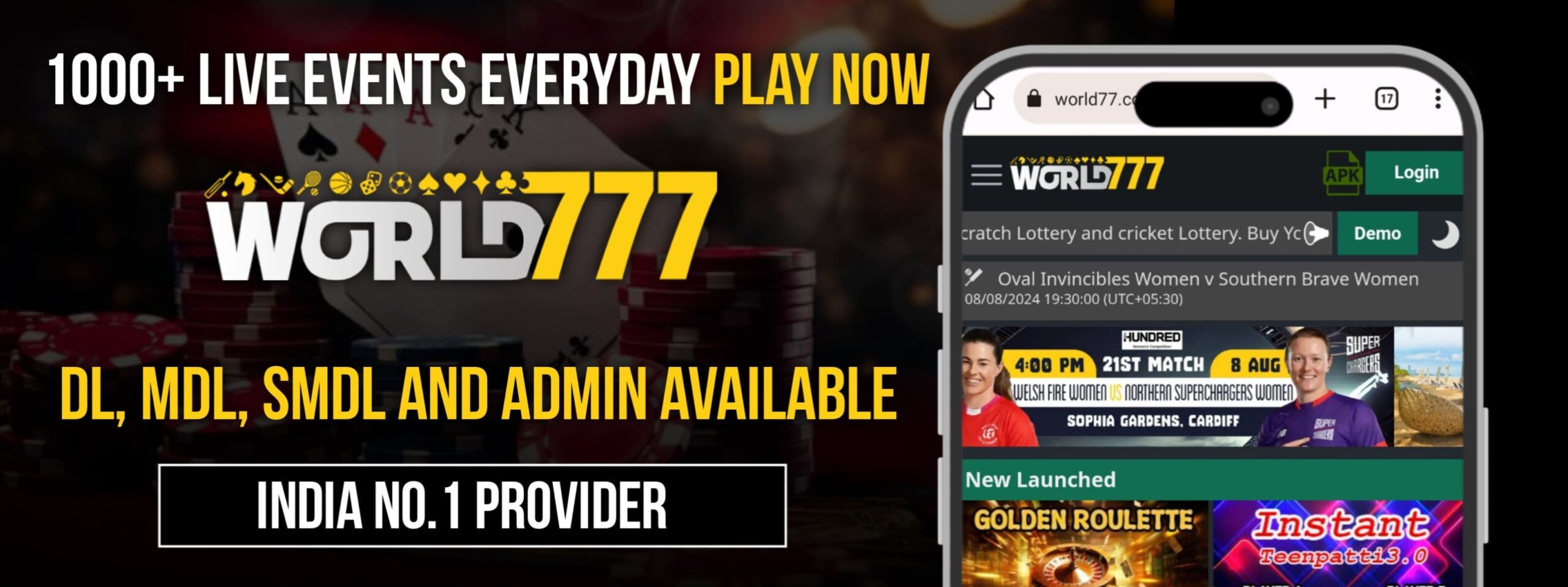 Master Panel 6 World777 DL, MDL, SMDL & Admin Available